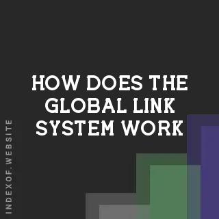 How does the “Global Link“ system work? Banners